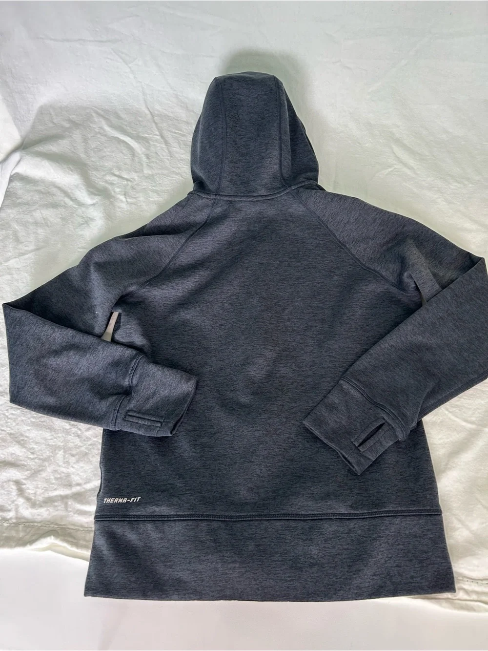 Nike Therma-Fit Charcoal Grey Mens Zip Up Hoodie Medium